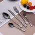 Camping Flatware, 10 Pieces Stainless Steel Stable Portable Travel Utensils, Reusable Silverware with Case for Fixing Tableware, Outdoors Picnic C...
