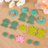 Puocaon Summer Polymer Clay Cutters - 12 Pcs Clay Cutters for Polymer Clay Jewelry, Frog Clay Jewelry Cutters, Lotus Leaves Polymer Clay Cutters f...