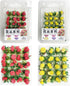 Cayway 2 Color Flower Vegetation Groups Flower Cluster Model Grass Tufts Set Miniature Static Scenery Model for DIY Architecture Building Garden S...