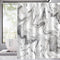 MitoVilla Grey Marble Shower Curtain Set, Abstract Modern Shower Curtain for Bathroom Decor, Luxury Standard Shower Curtain for Bathtub, Waterproo...