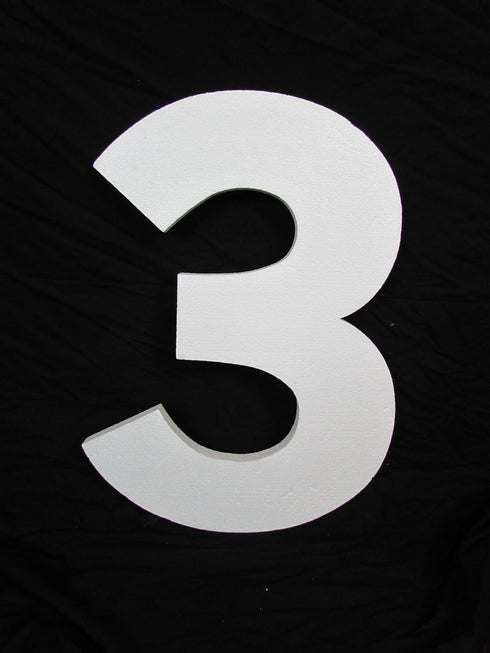 Large Foam Numbers - 24" Inch - 2 Feet Tall (Number - 3)...