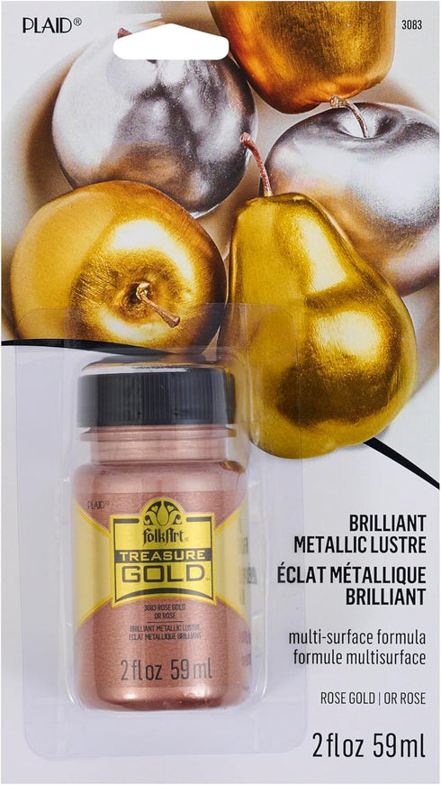 FolkArt Treasure Paint 2oz-Rose Gold, 2 Fl Oz...