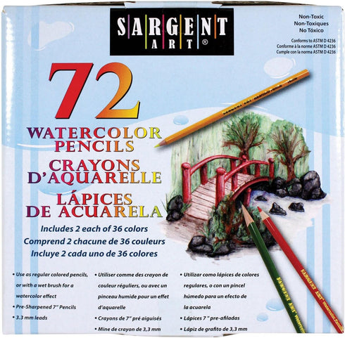 Sargent Watercolor Pencils 72 ct....