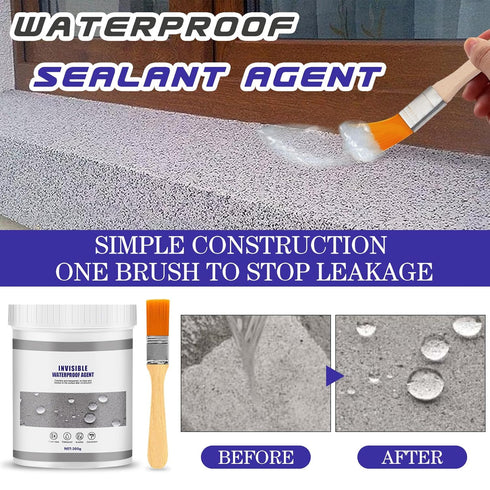 Invisible Waterproof Agent 10.5oz waterproof sealant transparent Super Strong Invisible Waterproof Anti-Leakage Agent, Waterproof Insulating Seala...
