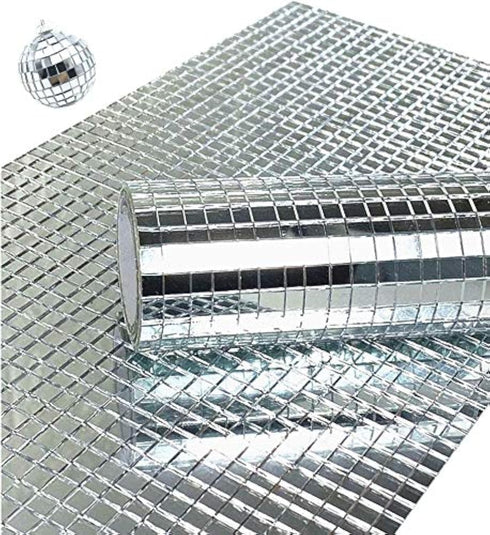 Real Glass Silver Mirrors Mosaic Tiles Sticker for Craft Square Glass Tiles Self Adhesive,3600pcs 5mm by 5mm...