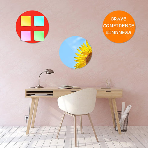 11 Inch Dry Erase Dots Removable Vinyl Dot Circle Whiteboard Marker Vinyl Stickers Dots Wall Decals for School Classroom Teachers Students Table R...