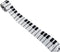 White Piano Keys Style Neck Tie...