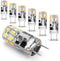 0-100% Dimmable G8 Led Bulbs 3W 4000K Natural White,Replace G8 20 Watt 25 Watt Halogen,120V G8 2Pin Led Light Bulb T4 JCD Type for Under Cabinet K...