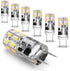0-100% Dimmable G8 Led Bulbs 3W 4000K Natural White,Replace G8 20 Watt 25 Watt Halogen,120V G8 2Pin Led Light Bulb T4 JCD Type for Under Cabinet K...