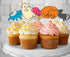 24-pack Food-safe and Child-safe Cake Toppers by Citadel Black - No Assembly Required, 100% Food-safe and Recyclable, Cupcake and Cake Toppers for...