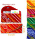 Pack Of 5 Money Envelopes For Cash Decorative Gotta Fabric Shagun Lifafa Gift Card Holder Lucky Cash Currency Holder Magnetic Tip Envelopes Weddin...