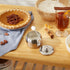 RSVP International Stainless Steel Sugar Bowl Container with Lid and 4.5" Spoon, 8 oz Capacity...