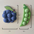 Blueberry and Pea Refrigerator Magnets, 3D PVC Fruit Vegetable Fridge Strong Soft Magnetic Stickers Fridge Magnets Decor Crafts for Kitchen Office...