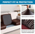 PU Leather Sofa Cushion Covers Sofa Seat Slipcover with Elastic Bottom Waterproof Furniture Protector for Settee Seater Replacement, Set of 2 (2 P...