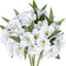 Alstroemeria Artificial Flowers 18” Long Stems Faux Bouquet Silk Petals Wedding Decoration Indoor DIY Crafts Table Centerpiece Home Decor, 4pcs (W...