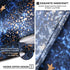 MANSPHIL Navy Blue Galaxy Mulberry Silk Pillowcase Queen Size, Print Pattern, 22 Momme 100% Silk Pillow Cases Cover Zipper Closure, 20" x 30"...