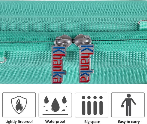 Khanka Hard Travel Case + Silicone Case Replacement for JBL Flip 6 Waterproof Portable Bluetooth Speaker (Teal)...