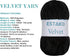Estako Velvet Chenille Blanket amigurumi Yarn for Crocheting and Knitting Super Bulky 100 gr (132 yds) (1810 - Black)...