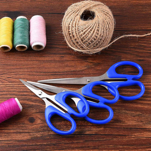Household Scissors Set of 3, All-Purpose Scissors with Stainless Steel Razor Blades,Suitable for School, Office, Crafting and Family Daily Use, 4....