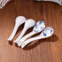 4 Pieces Japanese Soup Spoons Ceramic Spoons Asian Soup Spoon sets Suitable for Pho, Ramen, Noodles...