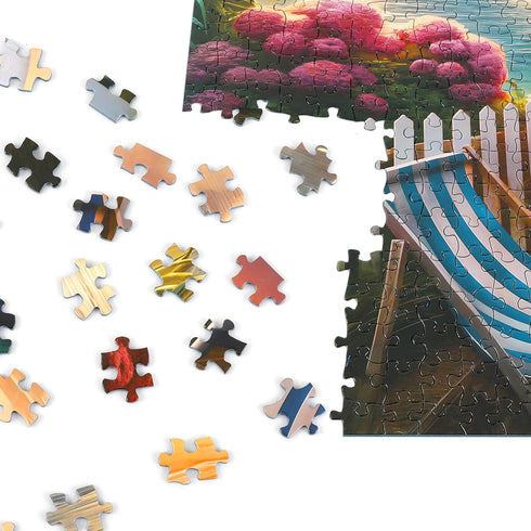 Rocorose 1000 Piece Puzzle, Lighthouse Coast Adults Jigsaw Puzzles, Beach Sunrise Sunset Landscape Puzzles Challenging Family Game...