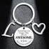 Sometimes You Forget You're Awesome Letter Keyring Encouragement Initial Alphabet Keychain Inspirational Keychain...