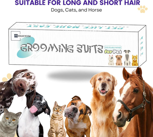 Dog Bath Grooming Kit: Silicone Dog Bathing Shampoo Brush, Pet Shedding Massage Glove, Double-Sided Pet Toothbrushes - Rubber Bath Brush for Long ...