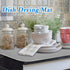 2 Pack Large Dish Drying Mat,24x17 Inch Absorbent Microfiber Dishes Drainer Mats,Dish Drying Pad for Countertops,Sinks,Draining Racks(Gray)...