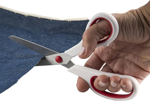 Singer Sewing and Craft Scissors, Red & White (3-Pack)...