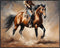 Posterizer 1 pcs- Cowboy riding a brown horse print-Art for Animal Lovers- Gift for Men Women Entrepreneur Teens-decor for Bedroom, Office, Living...