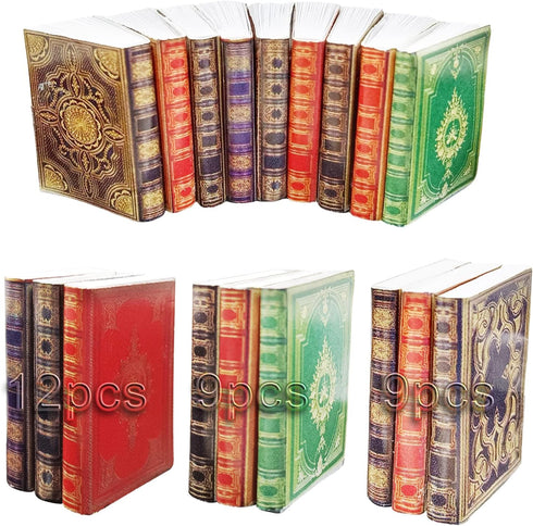 30 Pieces 1: 12 Scale Miniature Books Dollhouse Books Miniature Books for Dolls House Dolls House Miniatures Writable Page-Turnable Reusable Minat...