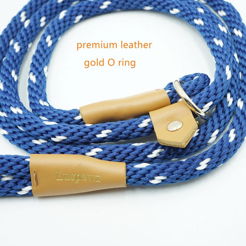 Premium Training Slip Lead for Dogs, No Pull Slip Rope Dog Training Leash 6ft, Heavy Duty Durable Braided Lead with Different Thickness (6FT*12MM,...
