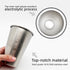 Camping Cup 16oz (4 Pack) Camping Gift for Him Father Stackable Metal Mug Pint Cup 18/8 Stainless Steel Cup for Outdoor Picnic Hiking Fishing Surf...