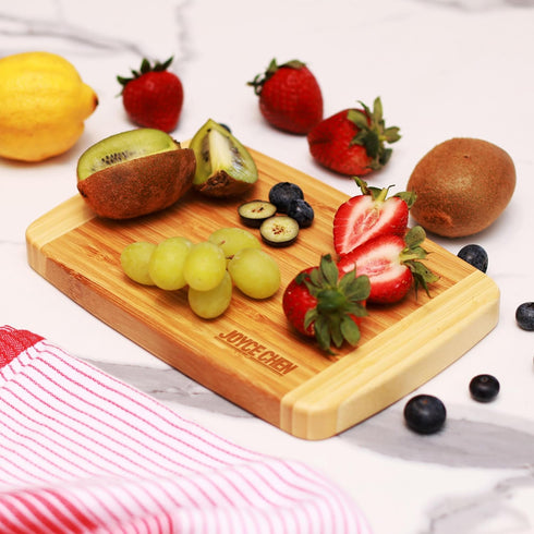 Joyce Chen Small Burnished Bamboo Cutting Board, 6x9 Inches...