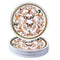 SILVER SPOONS White and Gold Plastic Dinner Plates for Party (10 PC) Heavy Duty Disposable Dinner Set 9", Fine China Look Dishes for Baby Showers,...