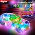 Light-Up Transparent Car Toy for Kids - 1 Pack - Bump and Go Colorful Moving Gears, Music, LED Effects - Fun Educational Toy - Great Birthday Gift...