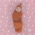 Miracle Baby Swaddle Blanket and Hat Set Newborn Swaddle Wrap Soft Stretchy Receiving Blanket for Baby Boys Girls, Large 47 x 47 inches (Pink)...