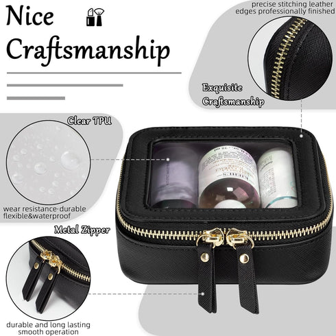 Small Clear Make Up Bag Square Make Up Bag Clear Makeup Travel Bag Clear Travel Makeup Bag Cosmetic Case Clear Makeup Organizer Bag Clear Make Up ...