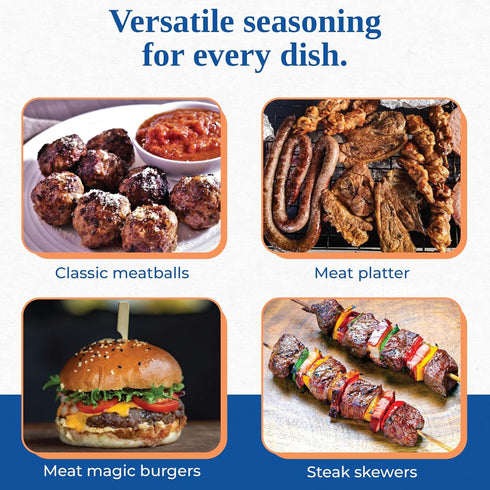 Chef Paul Magic Seasoning Blends Meat Magic | Bold & Savory Steak and Meat Seasoning | Perfect for BBQ, Grilling, and Cooking | All Purpose Blend ...