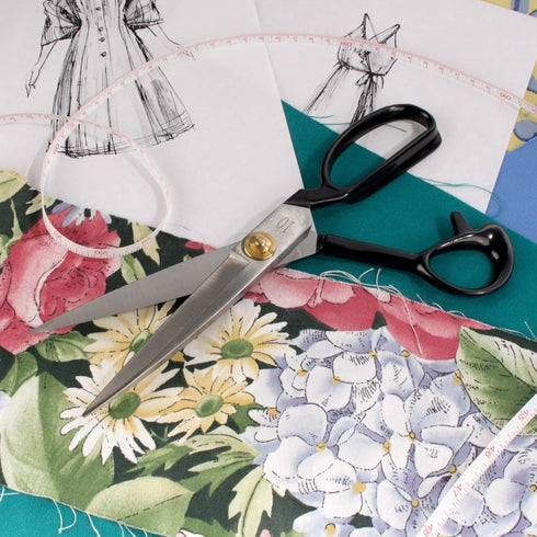 JubileeYarn Professional Carbon Steel Fabric Scissors - 10" Silver - 1 Pair...