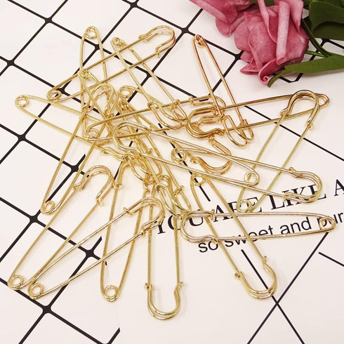 Honbay 20PCS 3Inch Heavy Duty Extra Large Safety Pins for Blankets, Skirts, Kilts, Crafts (Gold)...