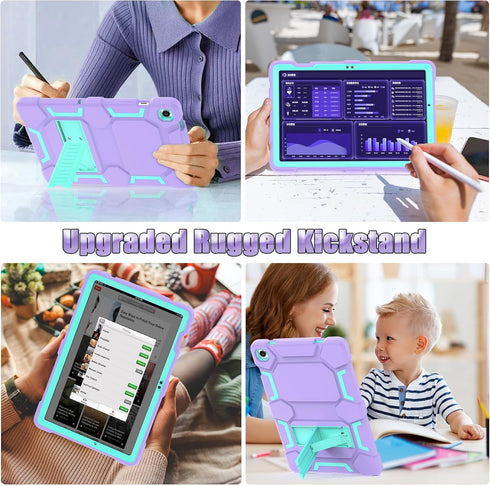 Rugged Case for Samsung Galaxy Tab A9+/ A9 Plus Case 11 inch 2023 - Heavy Duty Shockproof Protective Cover with Kickstand - Compatible with Galaxy...