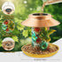 Solar Bird Feeder for Outdoors Hunging, Gifts for Mom Grandma Women, Metal Waterproof Outside Wild Bird Feeders,Cardinals Feeders, Gifts for Bird ...