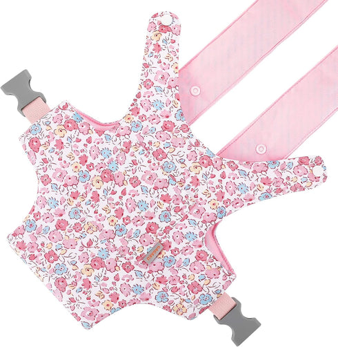 GAGAKU Baby Doll Carrier Stuffed Animal Carrier for Girls Doll Accessory Adjustable Straps for 12 to 24 inch Reborn Baby Dolls - Pink Flowers...