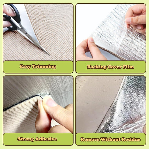 Cat Scratching Board, 78.7"x15.8" Cat Scratching Mat, Cat Scratch Furniture Protector, Trimmable Self-Adhesive Cat Couch Protector, Cat Wall Scrat...