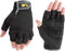 Wells Lamont Men's Fingerless Synthetic Leather Palm Work Gloves, Extra Large 847, Black...