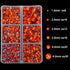 4000pcs Mixed Size Hot Fix Round Crystals Gems Glass Stones Hotfix Flat Back Rhinestones (Orange)...