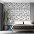 Peel and Stick Wallpaper Giraffe and Elephant Black/White Wallpaper for Kids Room Forest Animals Wallpaper Vintage Contact Paper Nursery Wallpaper...