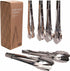Stainless Steel Serving Tongs, 6-Pack - 9-Inch Serveware Utility Set with Rings - Kitchen Gadgets & Self Serve Accessories - Cooking, Grilling, Ca...