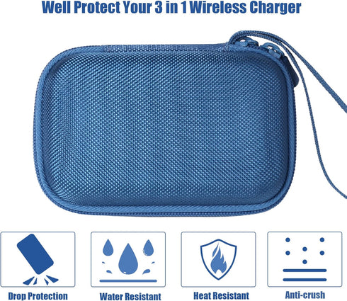 Aenllosi Hard Carrying Case Replacement for UCOMX Nano 3 in 1 Wireless Charger (Blue,Case Only)...